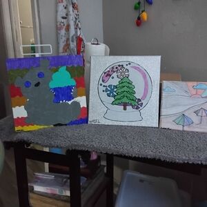 Colorful Art Canvas Trio